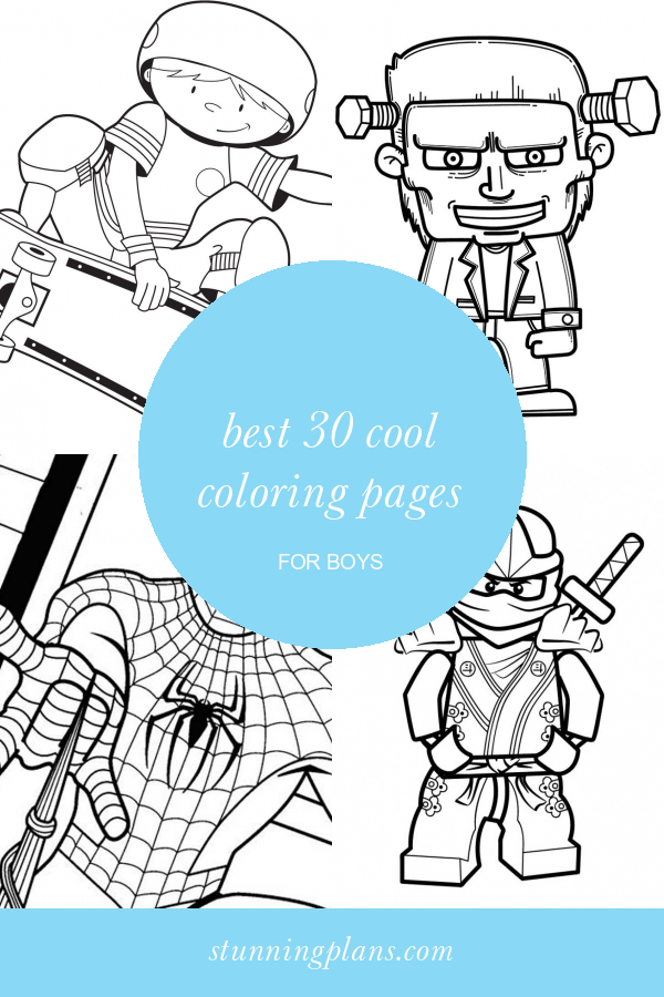Best 30 Cool Coloring Pages for Boys Home, Family, Style and Art Ideas